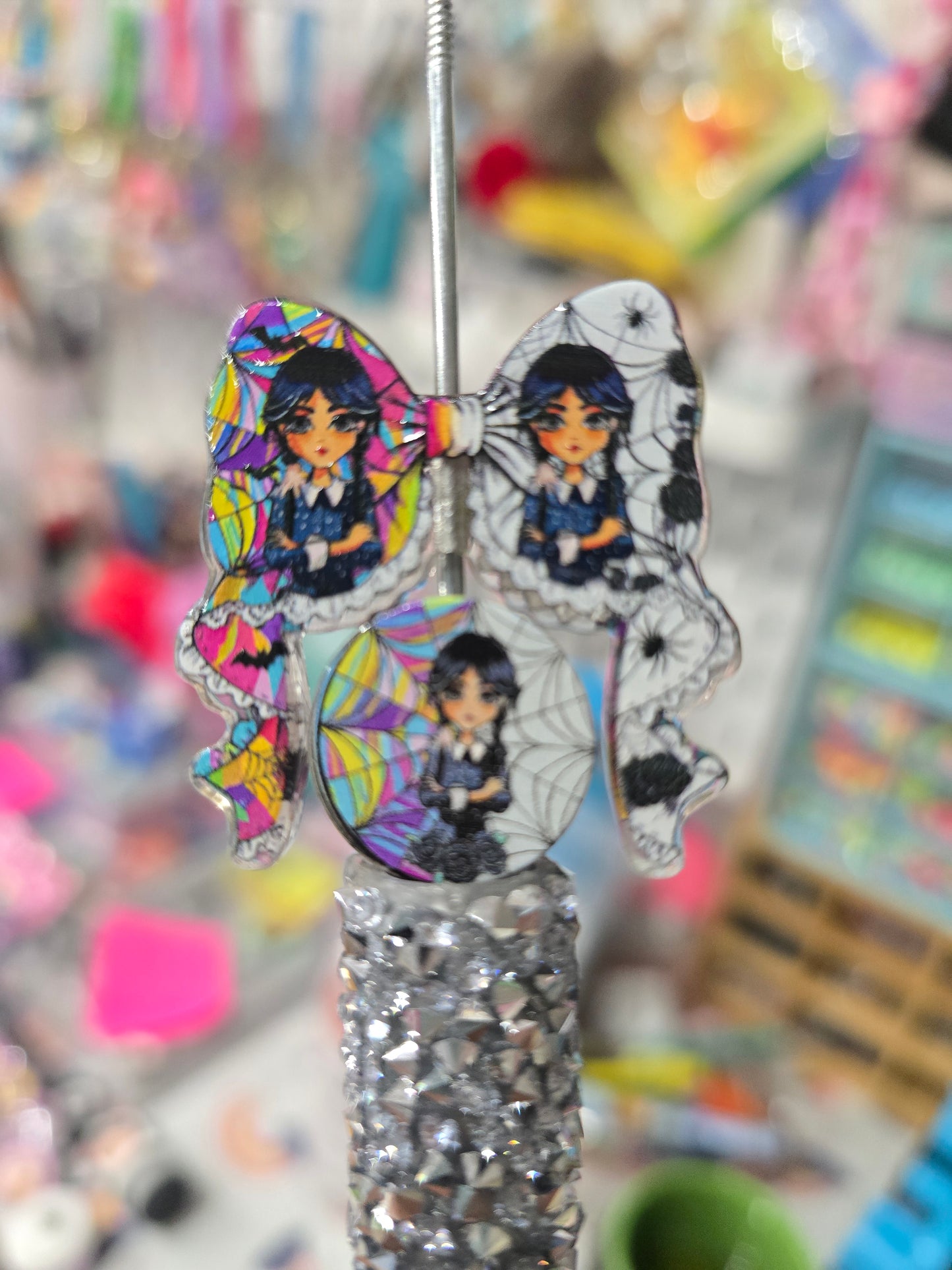 Focal acrylic beads- Wednesday