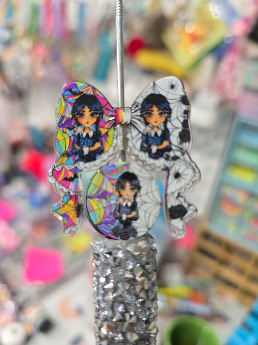 Focal acrylic beads- Wednesday