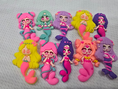 Mermaids croc charms -  $7/10pcs