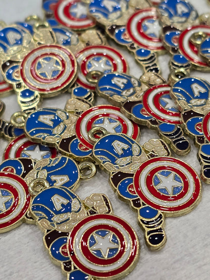 Captain America- Metal Charm Pendant