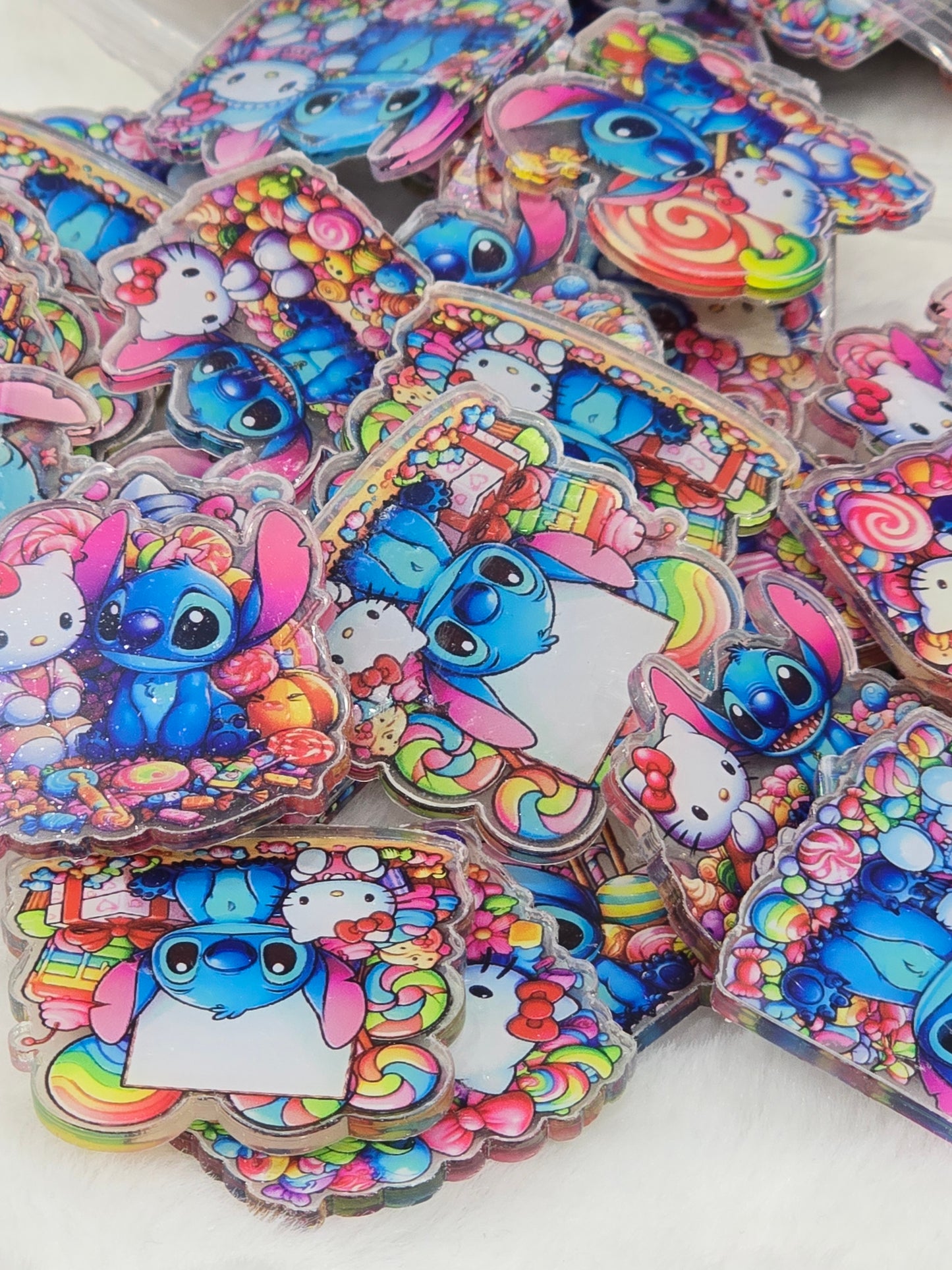 Blue Alien and HK Acrylics- 4cm