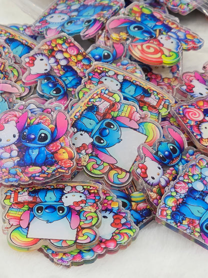 Blue Alien and HK Acrylics- 4cm