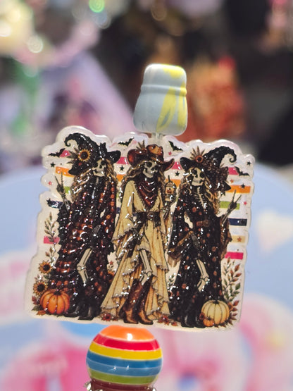 Acrylic Focal beads- Girls Ghost