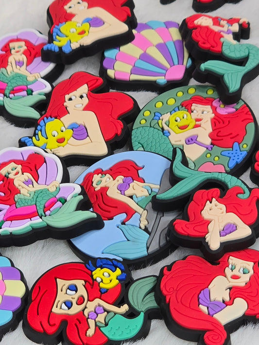 Croc Charms bundle- Little Mermaid- $7/10pcs