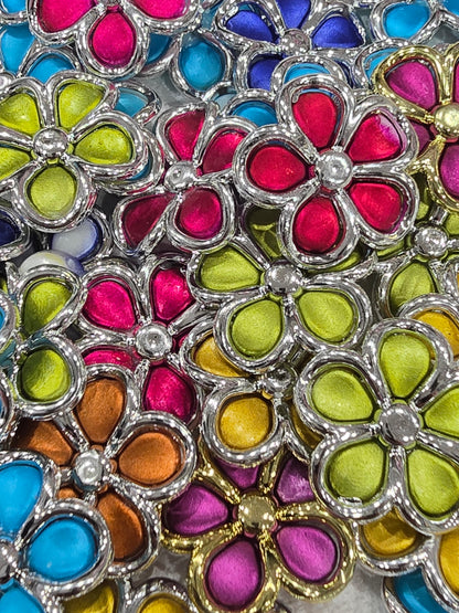 5 hole flower beads