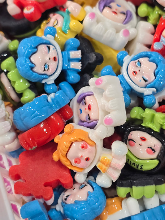 SP flat back charms