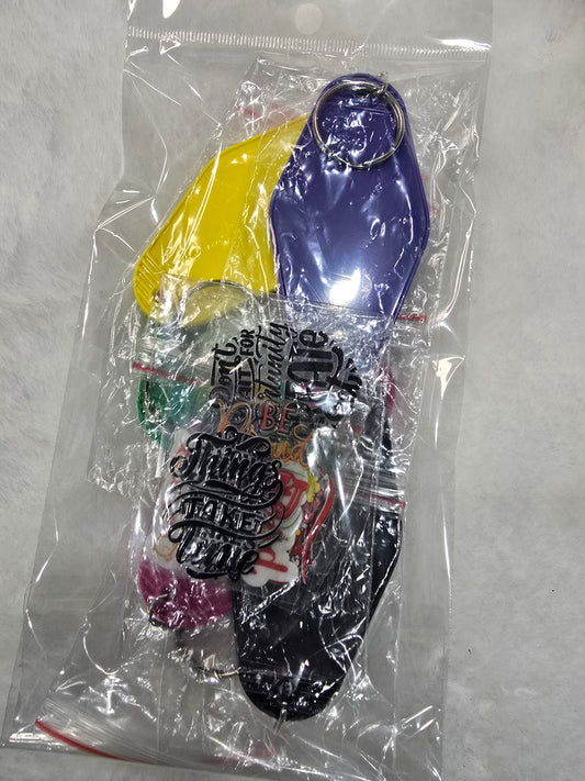 Motel Keychain with decals bundle