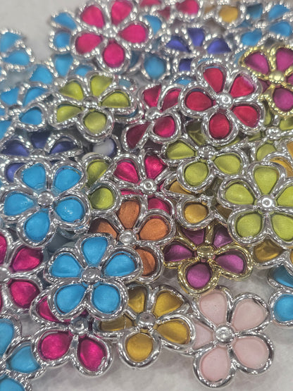 5 hole flower beads