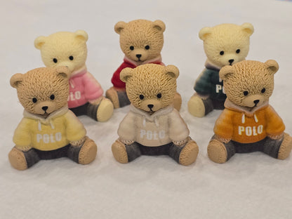 Polo Bear 6pcs set  3D charms