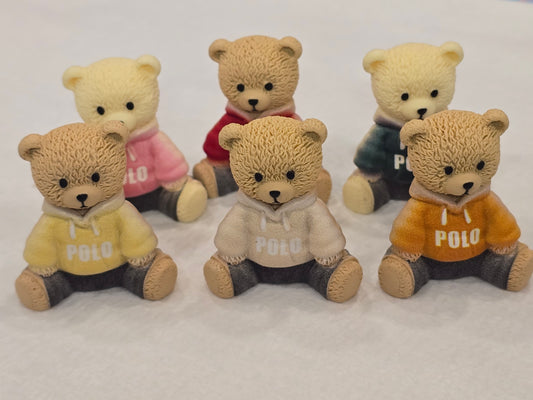 Polo Bear 6pcs set  3D charms