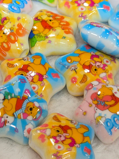 Pooh Bear -Mix beads