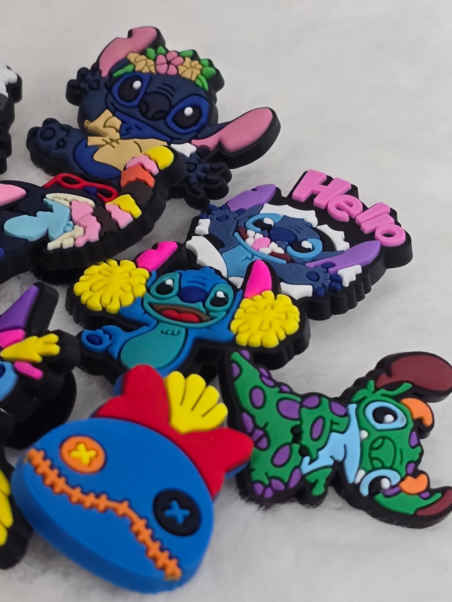 Croc Charms bundle-Blue Stitch mix- $7/10pcs