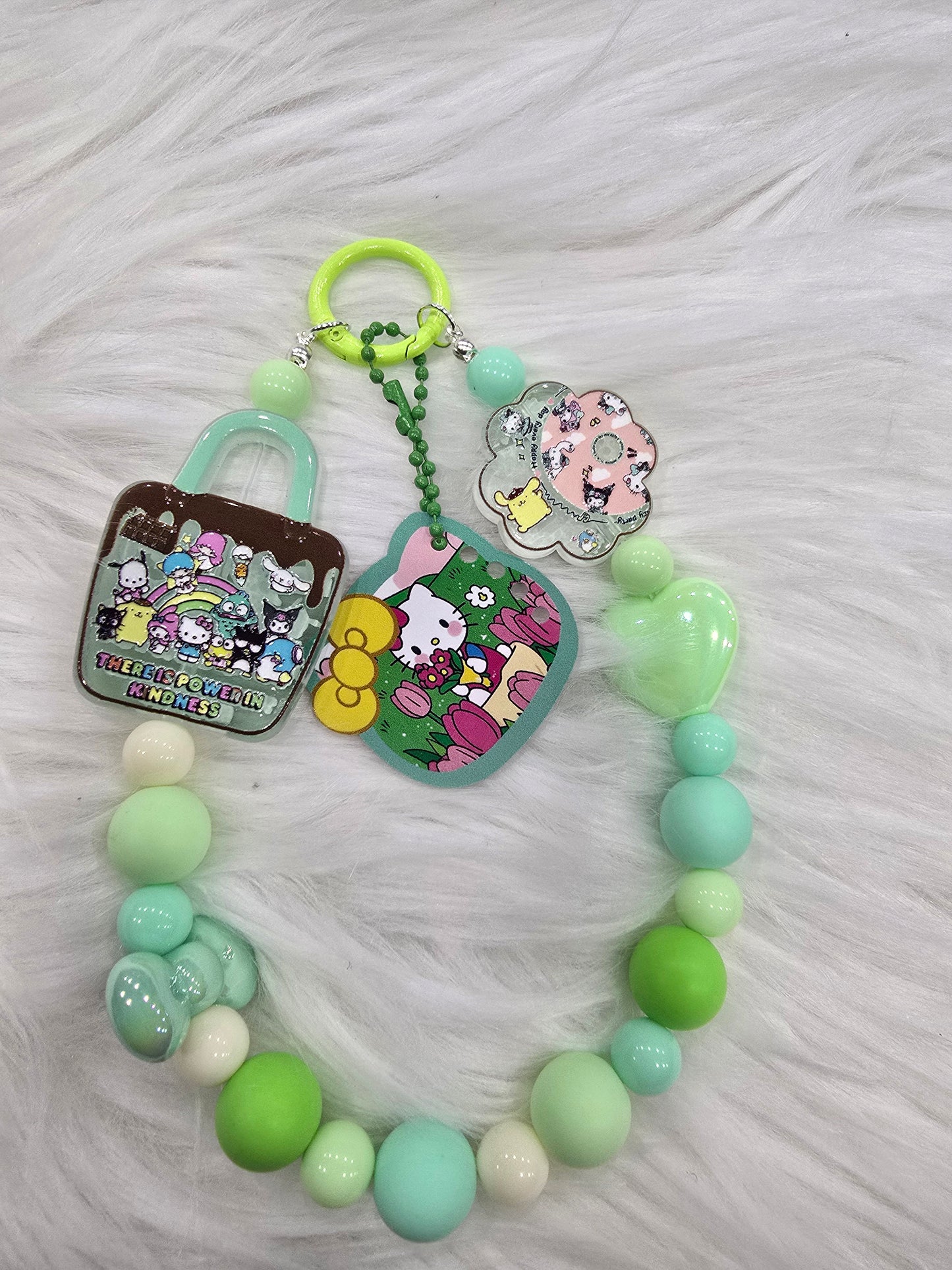 DIY Phone & Bag Keychain Kit - Green HK