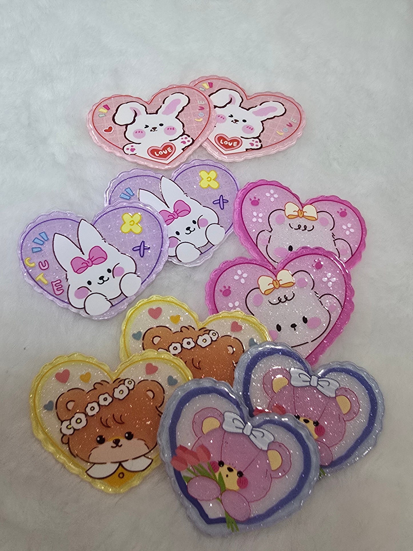 Laser Acrylics- Heart Cutesy Bear