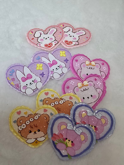 Laser Acrylics- Heart Cutesy Bear