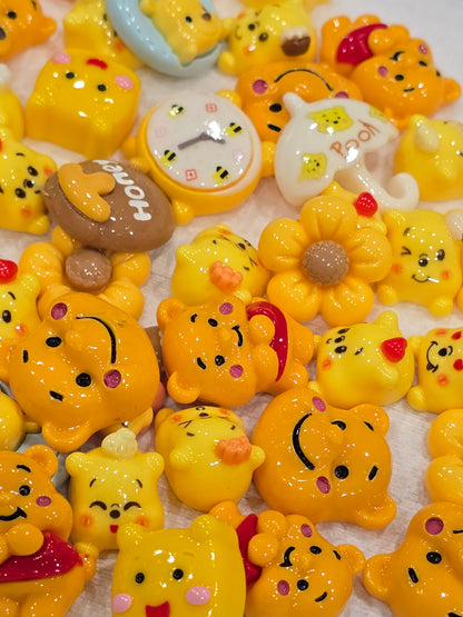Pooh bear Acrylic mix charms