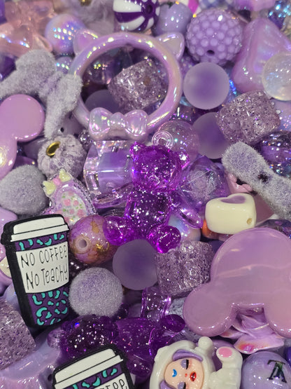 Purple Mix beads and focals