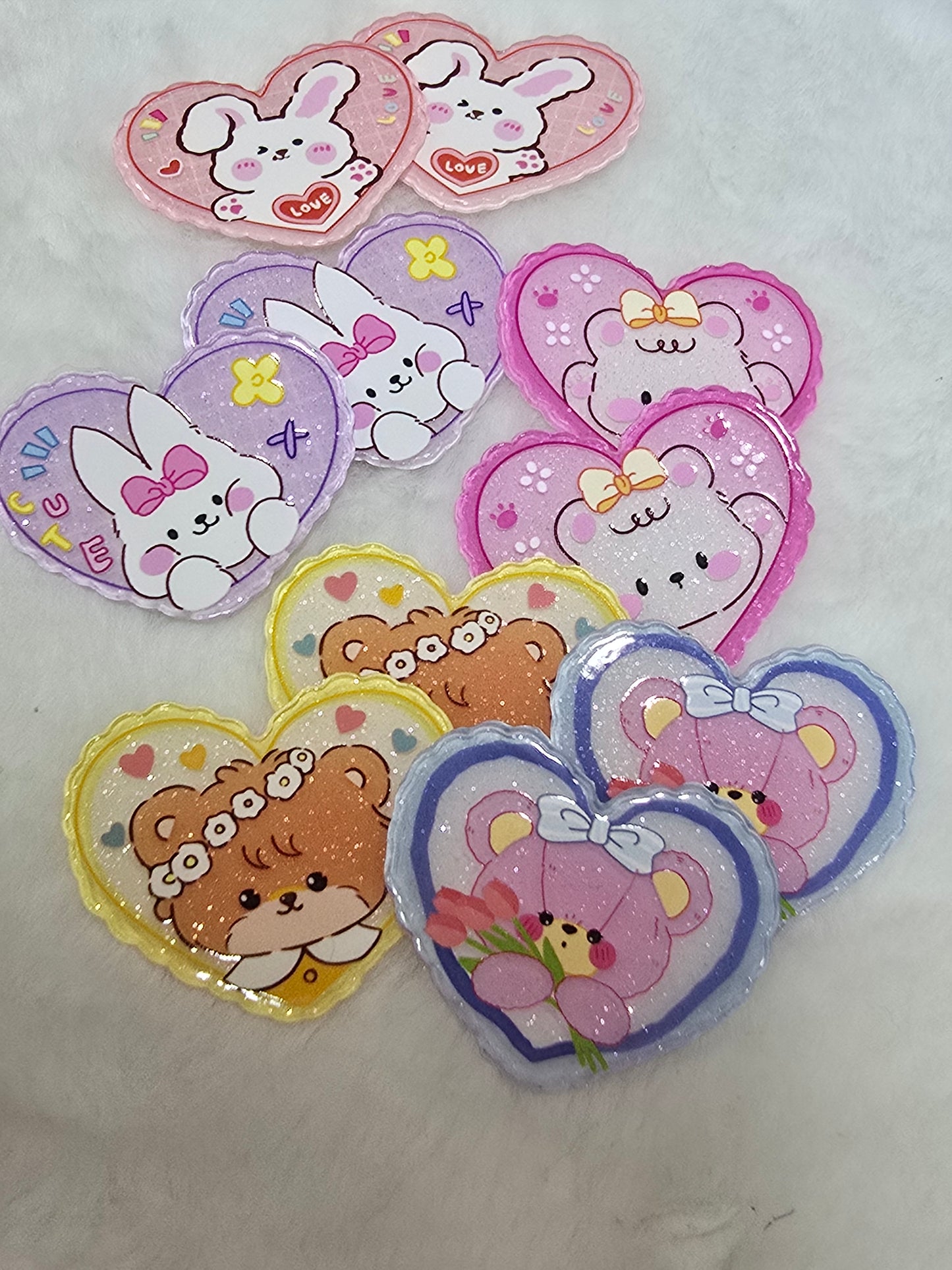 Laser Acrylics- Heart Cutesy Bear