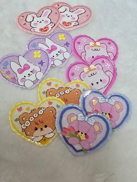 Laser Acrylics- Heart Cutesy Bear