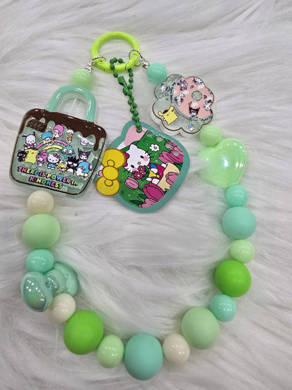 DIY Phone & Bag Keychain Kit - Green HK