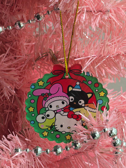 San san Christmas Acrylic Ornaments set