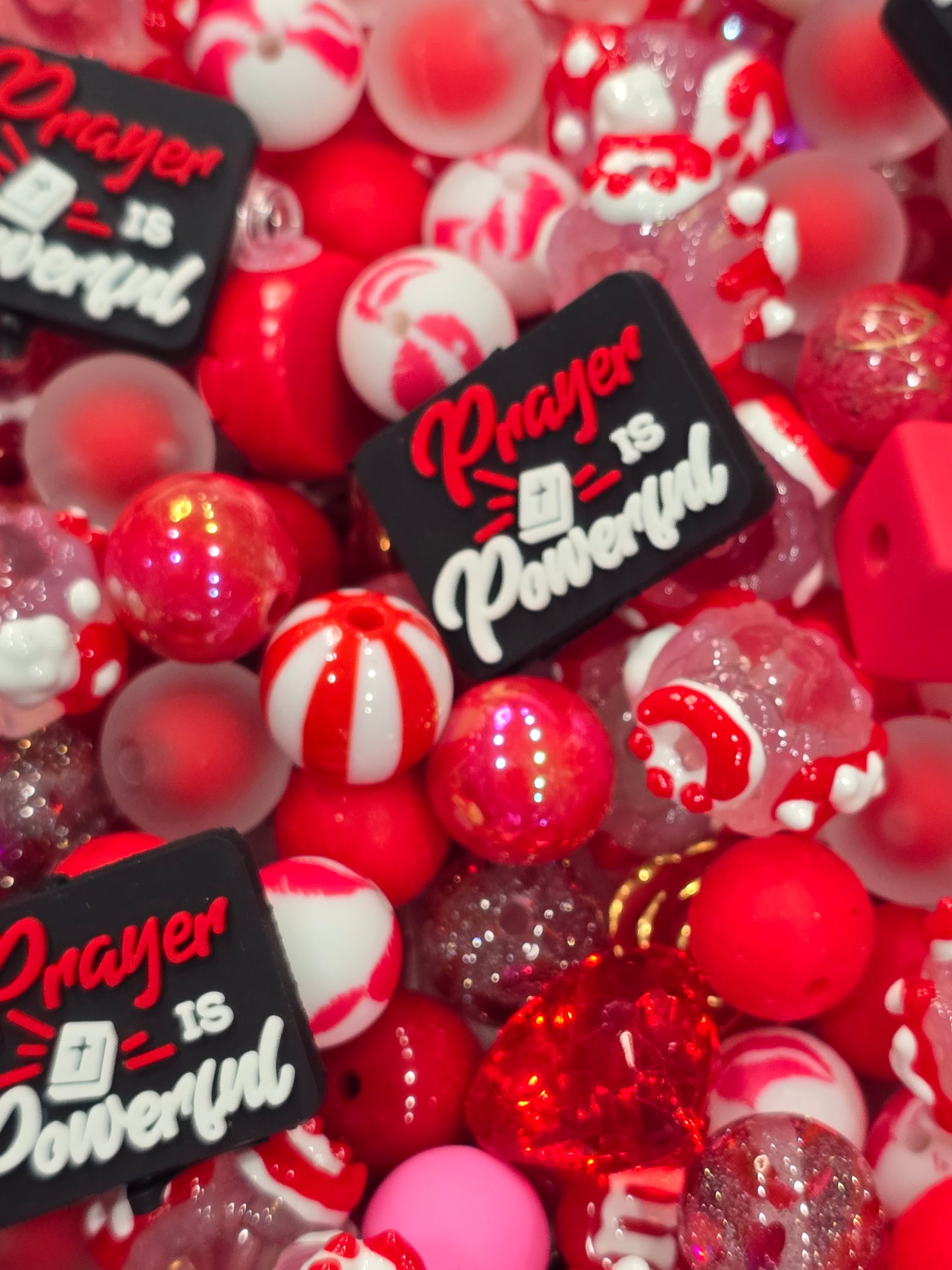 Red Mix beads and focals